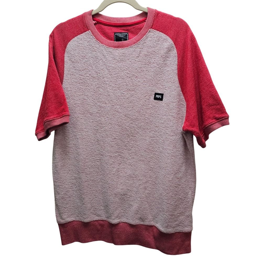 PRPS Short Sleeve Red Pink Cotton Lg Y2K Streetwear Japanese Denim Skate Retro